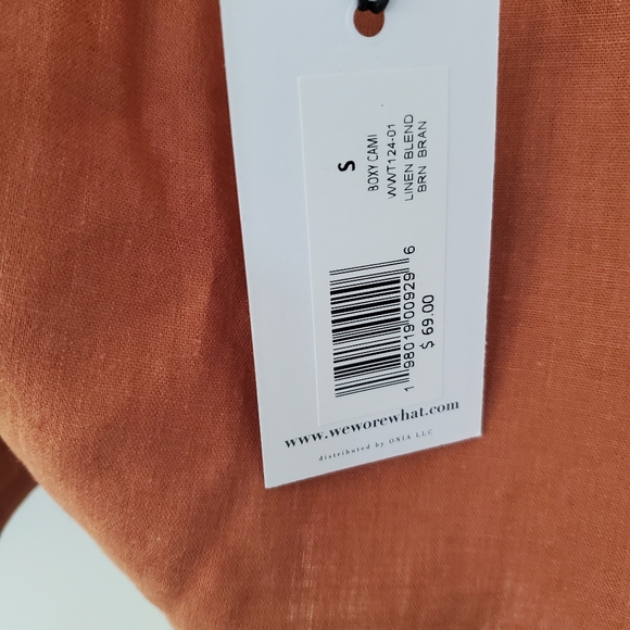 NWT WeWoreWhat Linen Cami - Picture 2 of 4